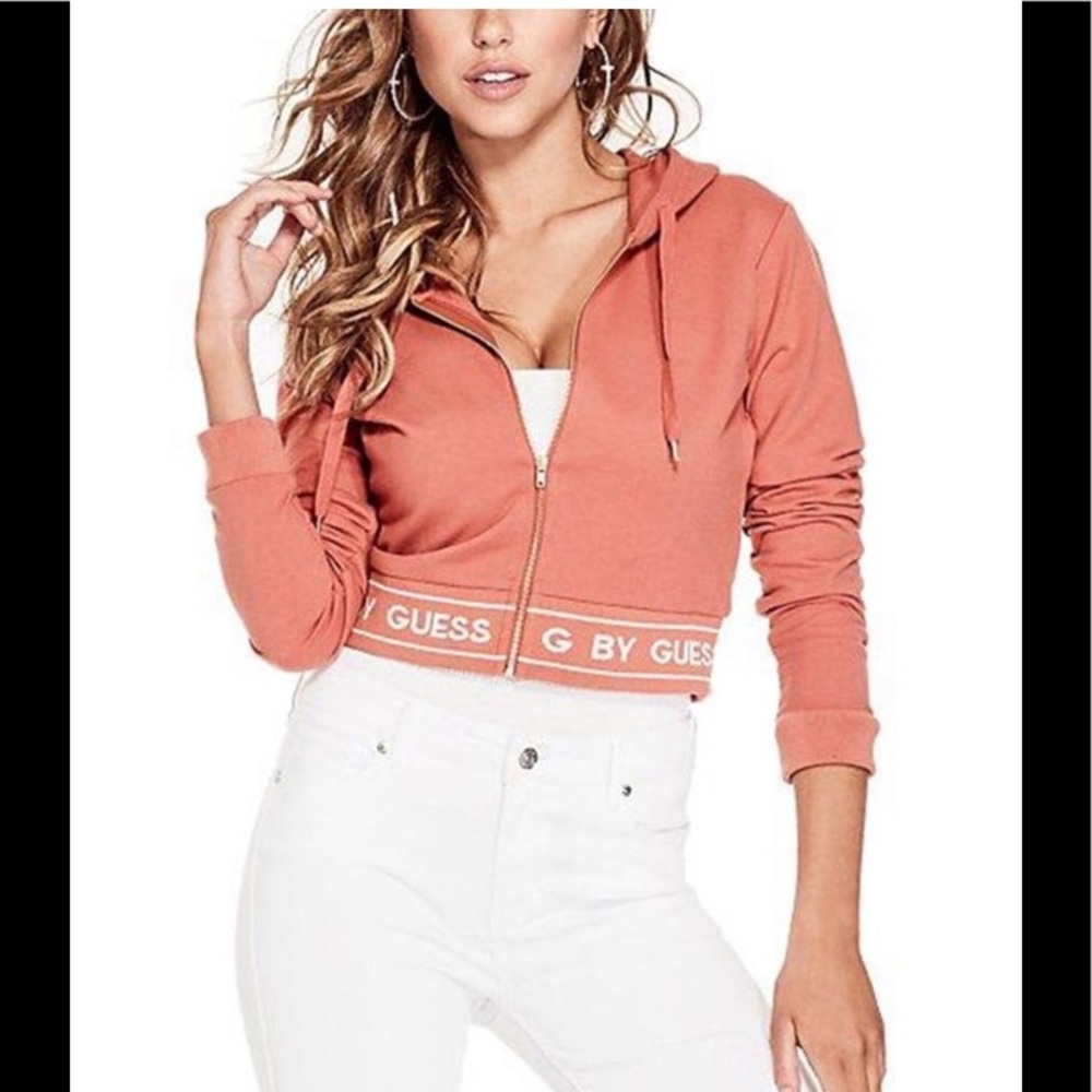 G by Guess Sirena Cropped Hoodie